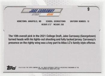 2021 Topps Premier Lacrosse League First Edition #9 Jake Carraway Back